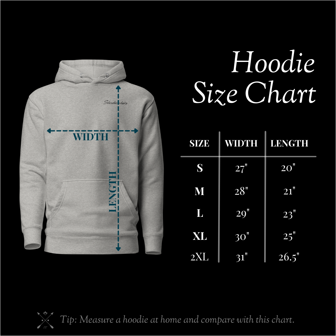 Big Logo Back Hoodie Size Chart