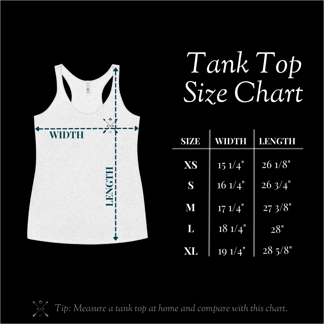 Women's Classic Tank Size Chart