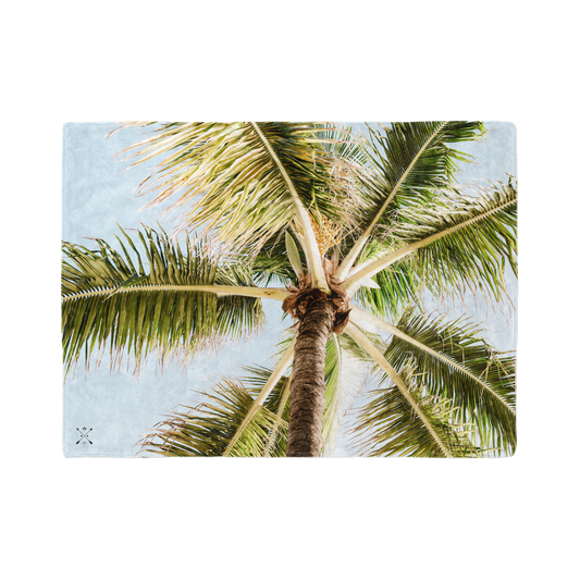 Tropical Palm Tree Throw Blanket