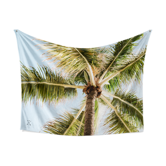 Tropical Palm Tree Throw Blanket