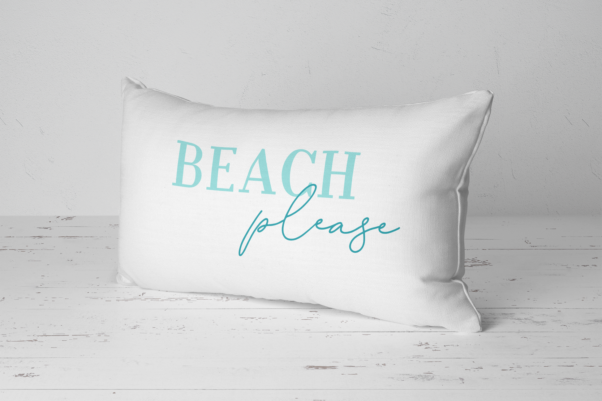 Beach Please Throw Pillow