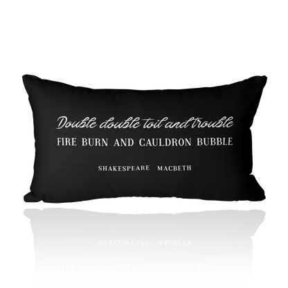 Double Double Toil and Trouble Throw Pillow