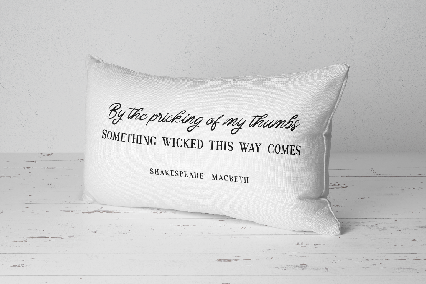 "Something Wicked this Way Comes" Macbeth Throw Pillow