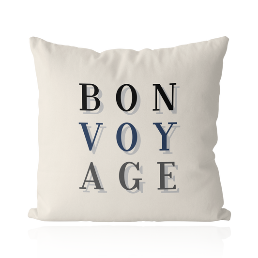 Bon Voyage Throw Pillow