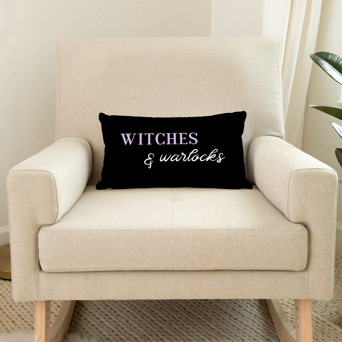 Witches And Warlocks Throw Pillow