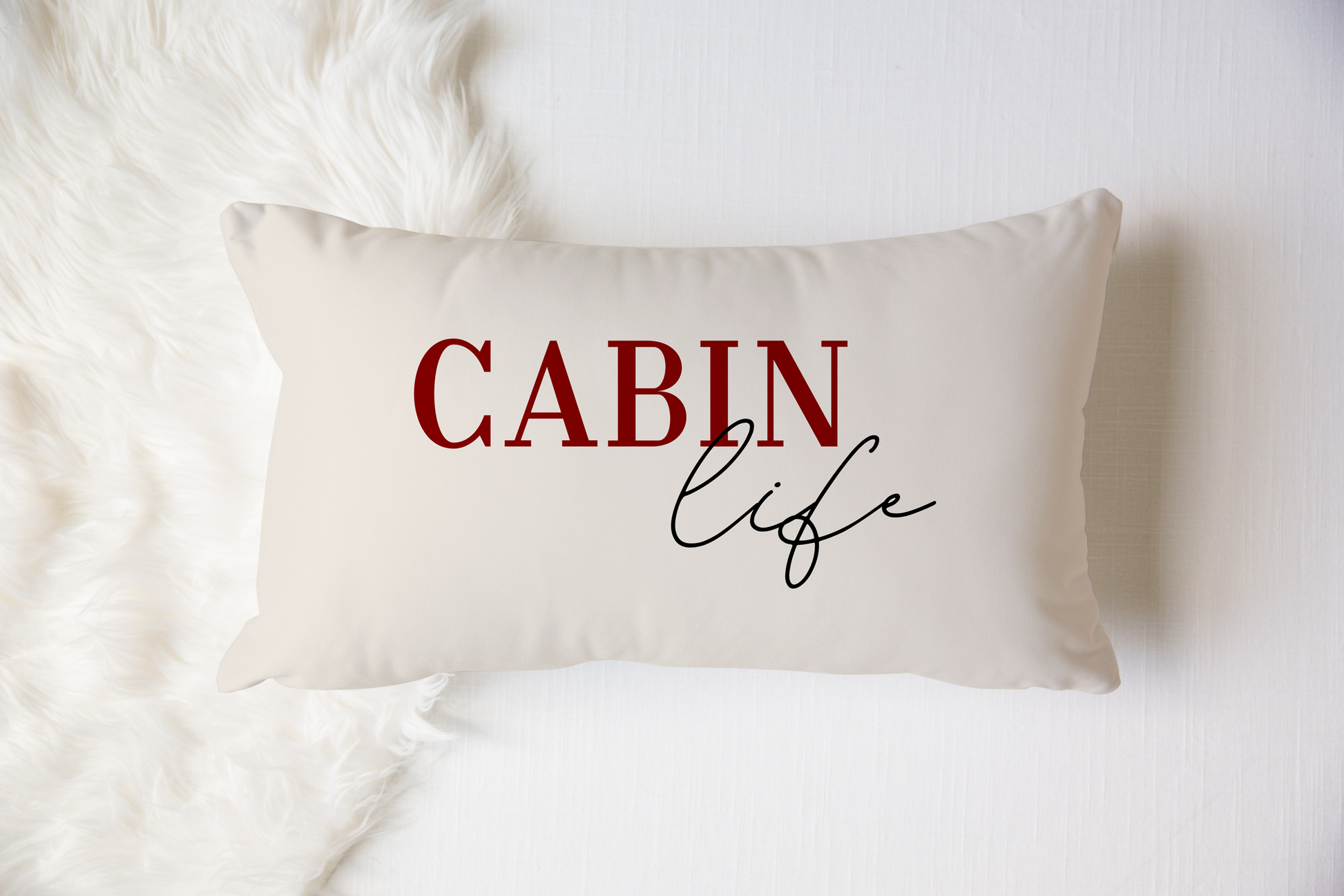 Cabin Life Lumbar Pillow