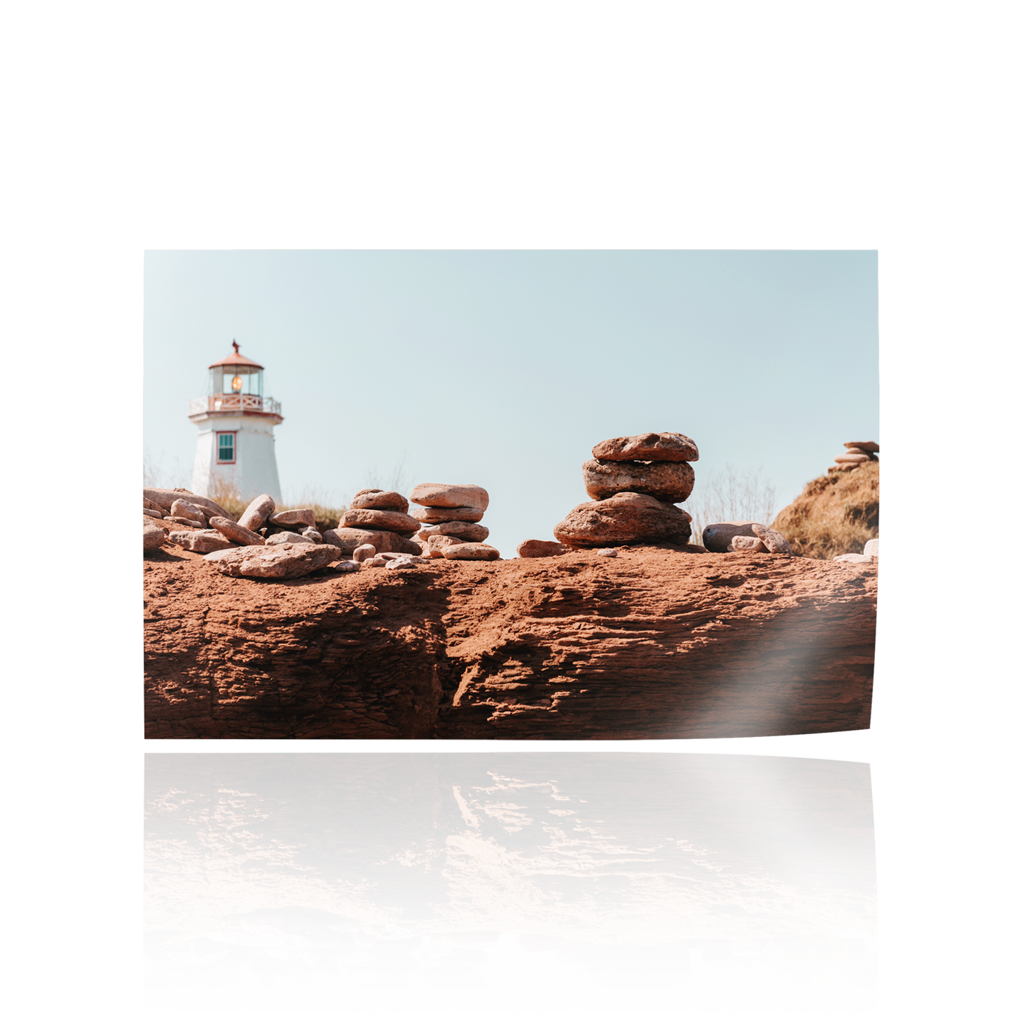"Red Rocks" Coastal Lighthouse Print