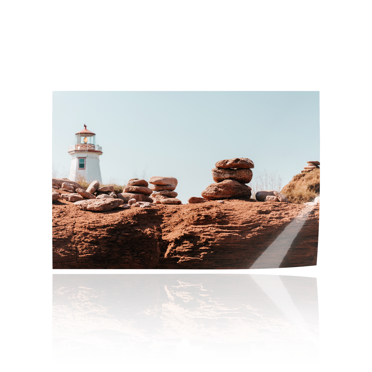 "Red Rocks" Coastal Lighthouse Print